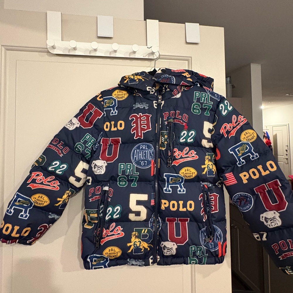 Polo by Ralph Lauren Kids' Navy Multicolor Graphic Jacket